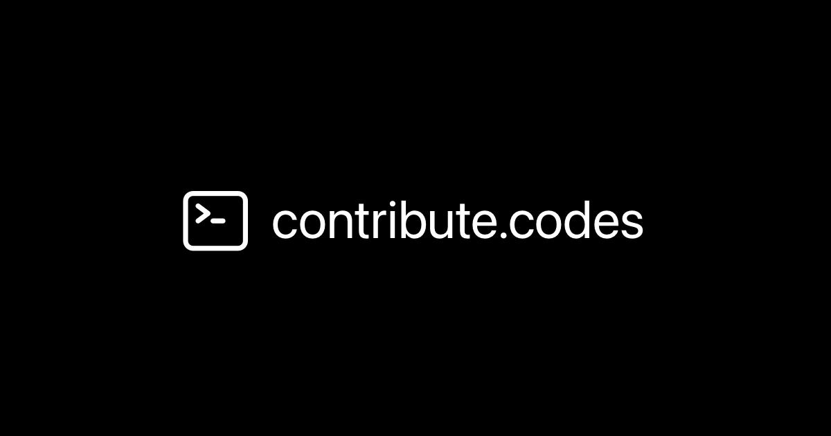 Contribute.Codes – Connecting Contributors with Open-Source & Non-Profit Projects