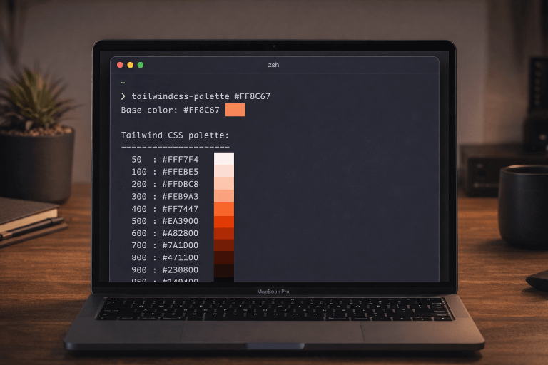 Tailwind CSS Palette - A command line tool for generating Tailwind CSS color palettes